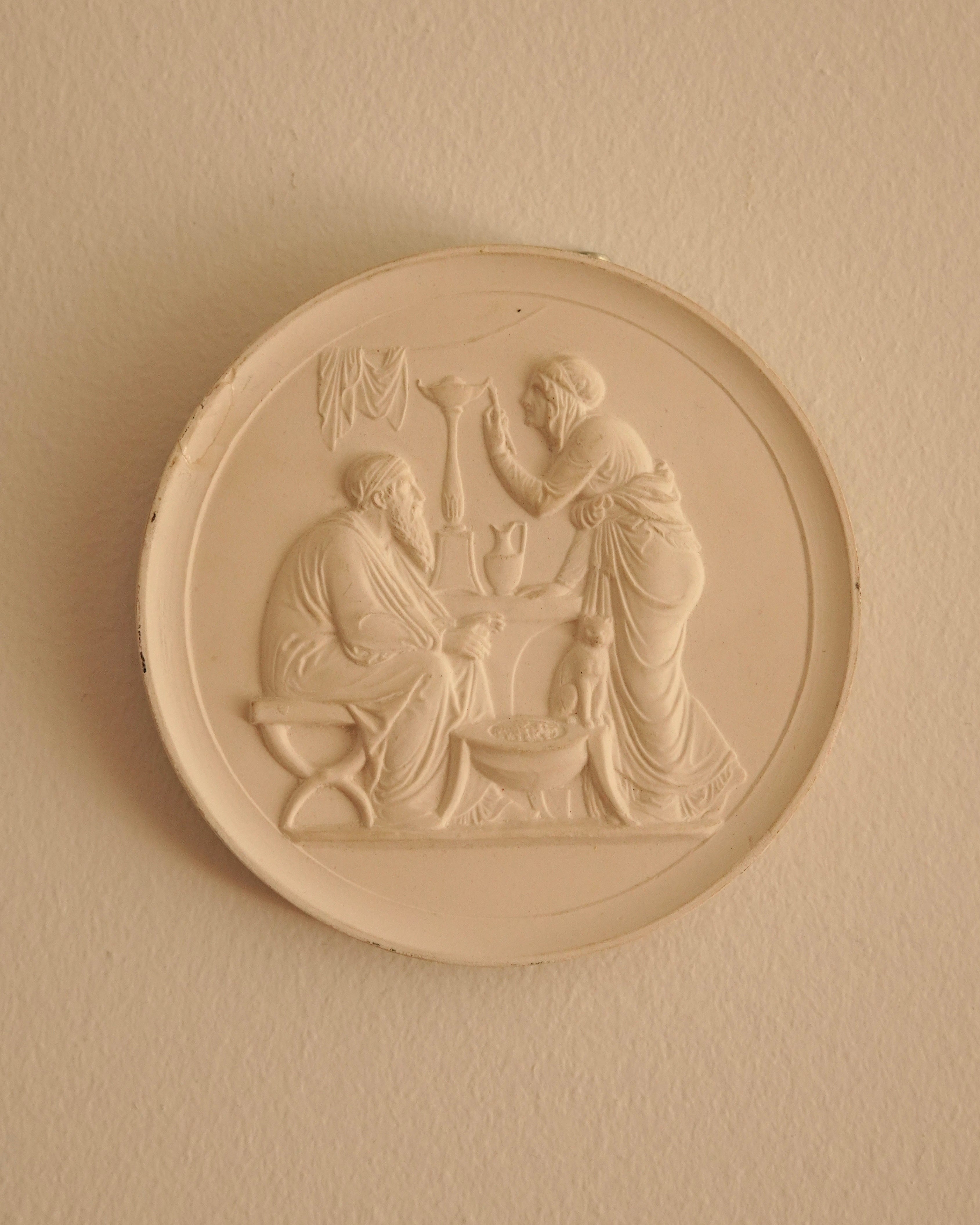Roman porcelain plaster wall hanging