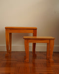 Pair of wooden side tables