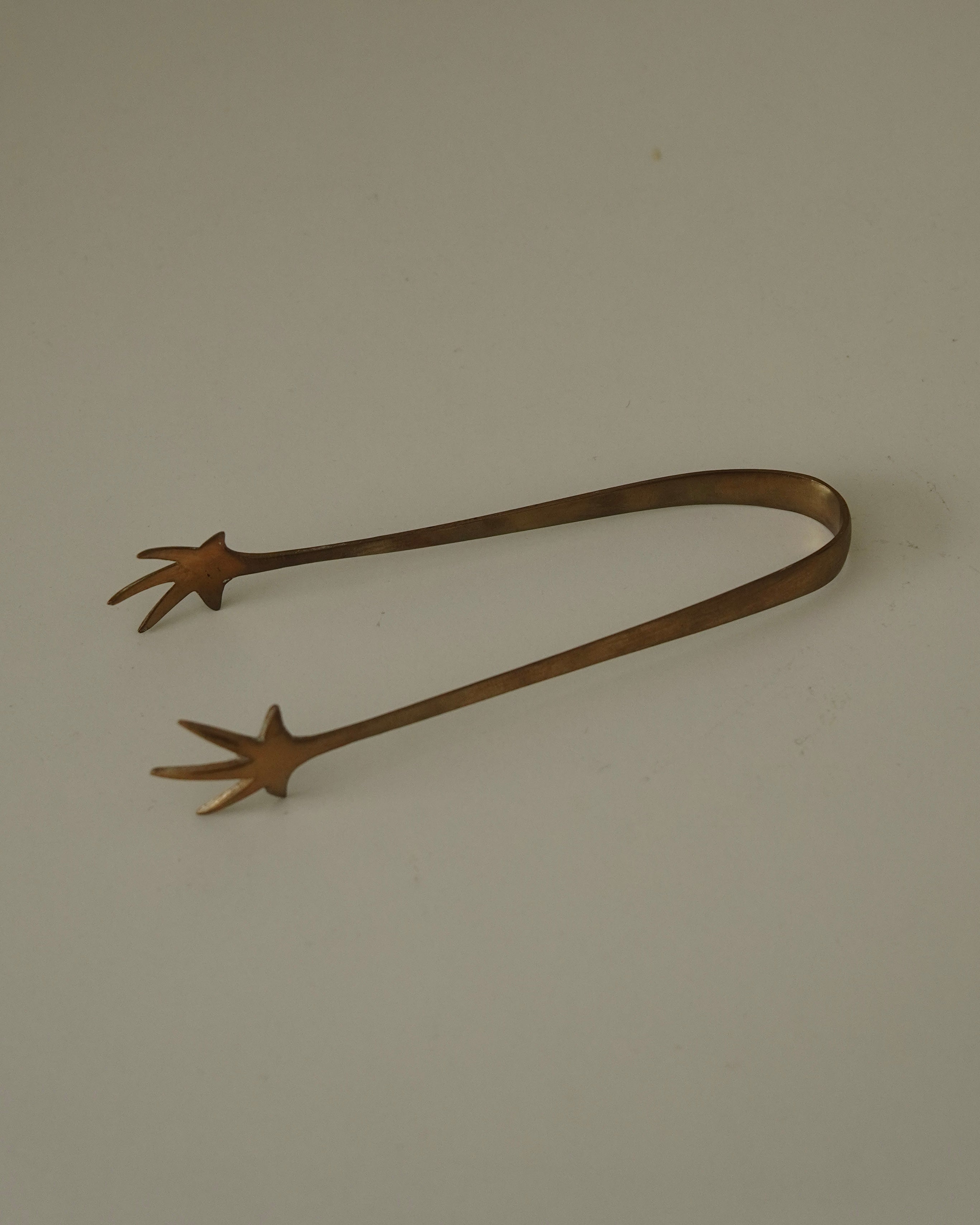 Brass chicken feet ice cube tongs
