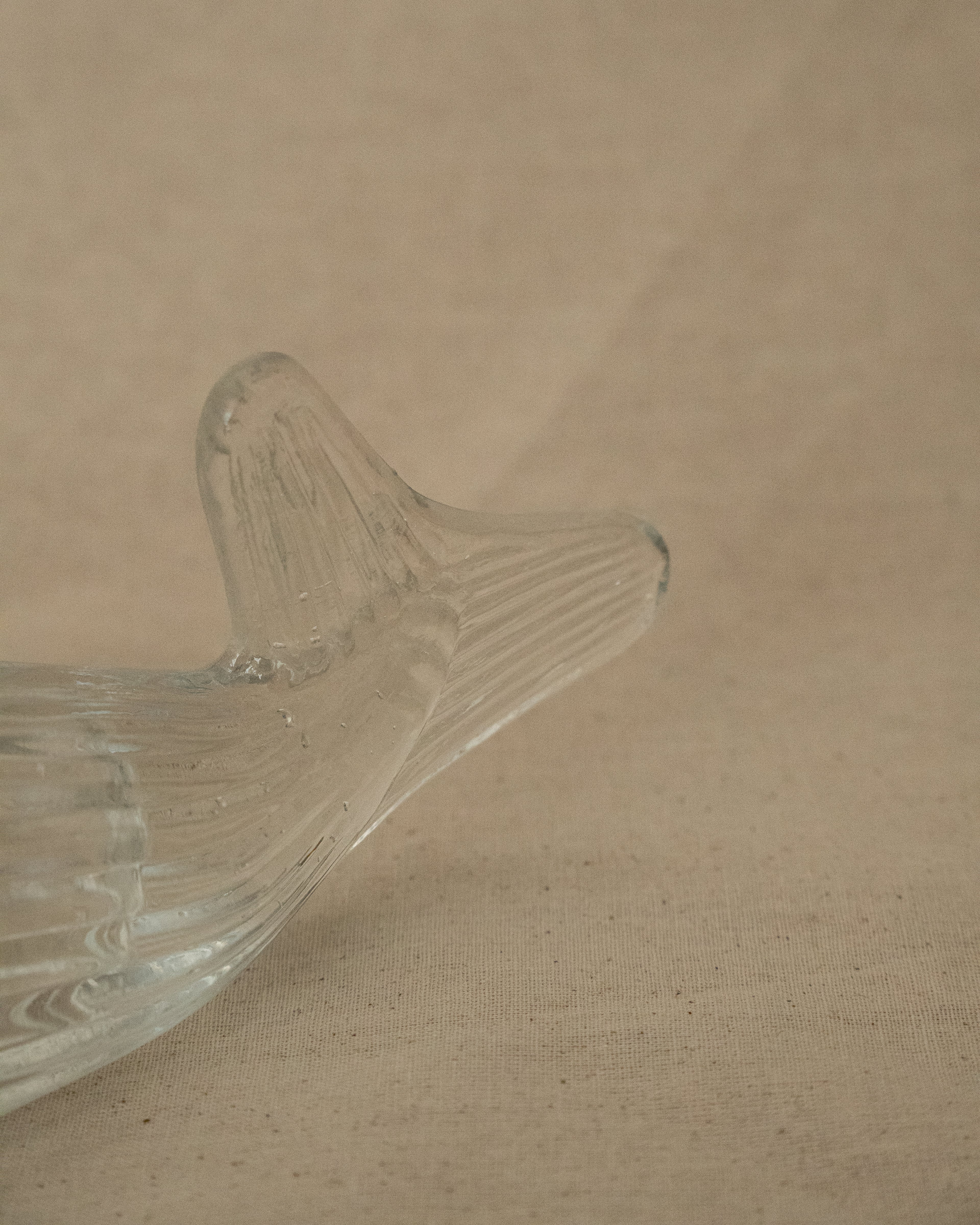 Silver coloured fish glass