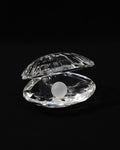 Crystal clam with pearl