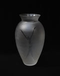 Translucent vase with human figure
