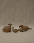 Ceramic toucans and guinea fowls