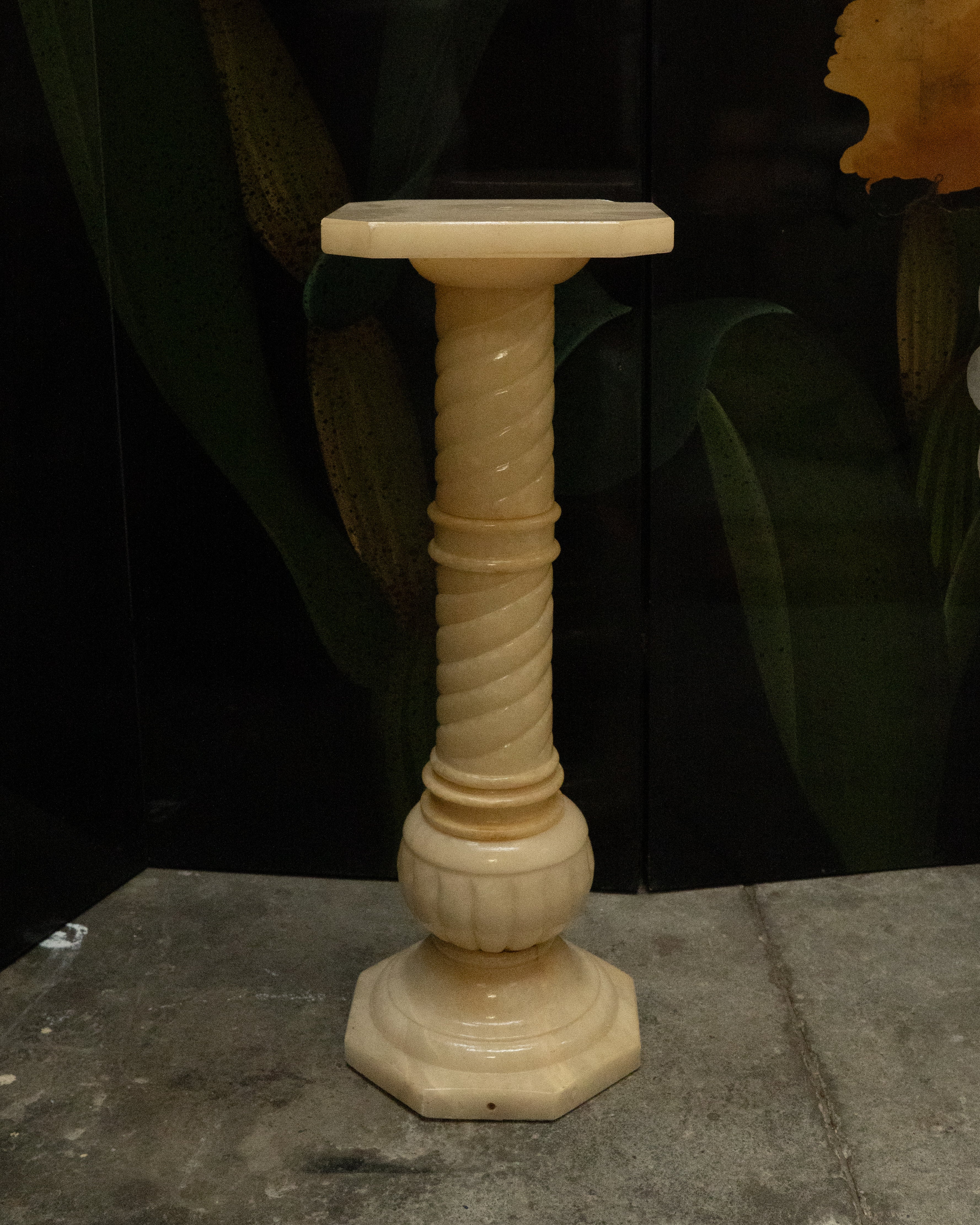 Alabaster pedestal
