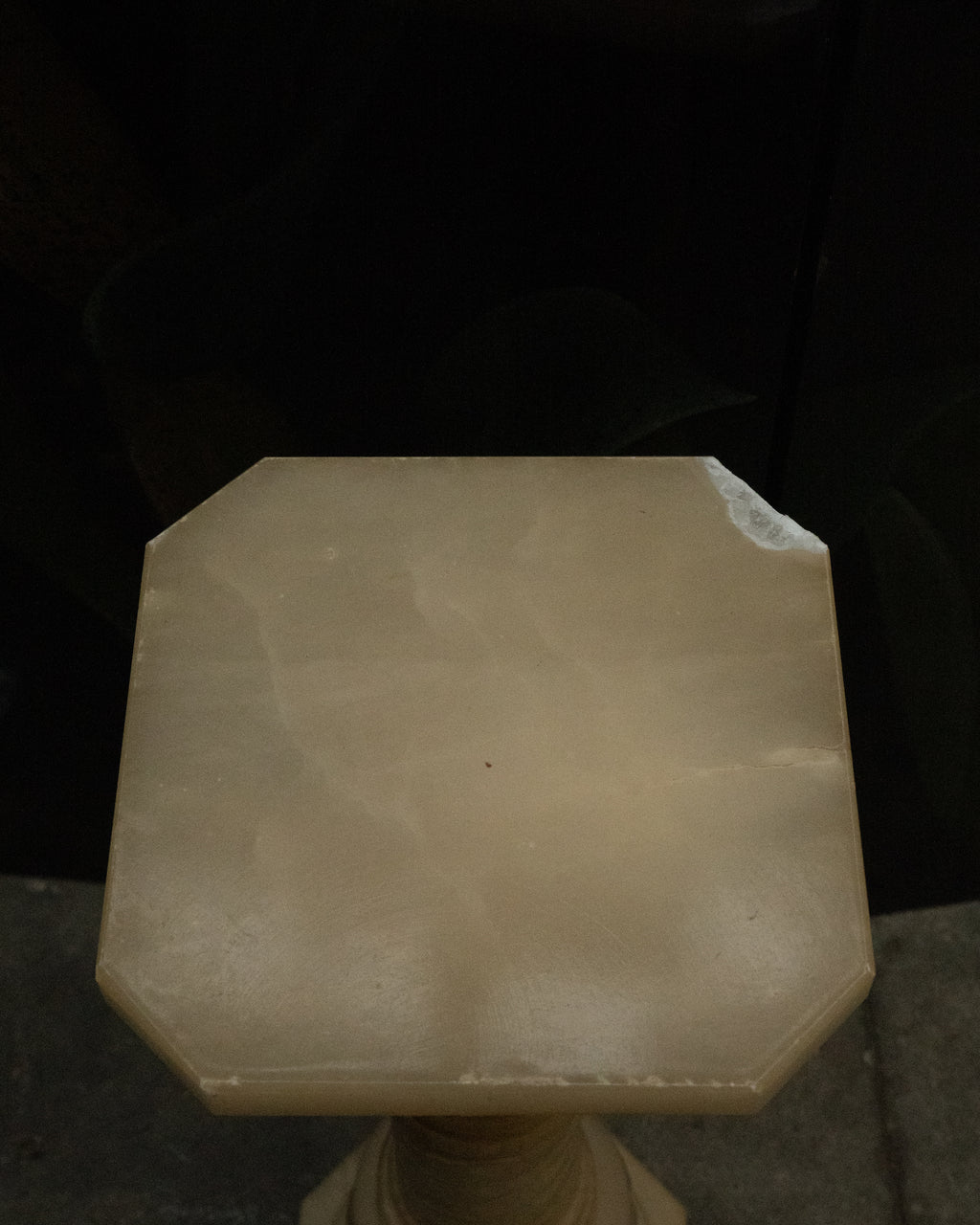Alabaster pedestal
