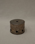 Star cut out silver plated trinket box