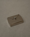 Chrome letter shaped compact case with mirror