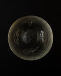 Glass bowl with scallop, lobster, crab, prawn embossing