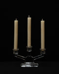 Art deco style crystal candelabra