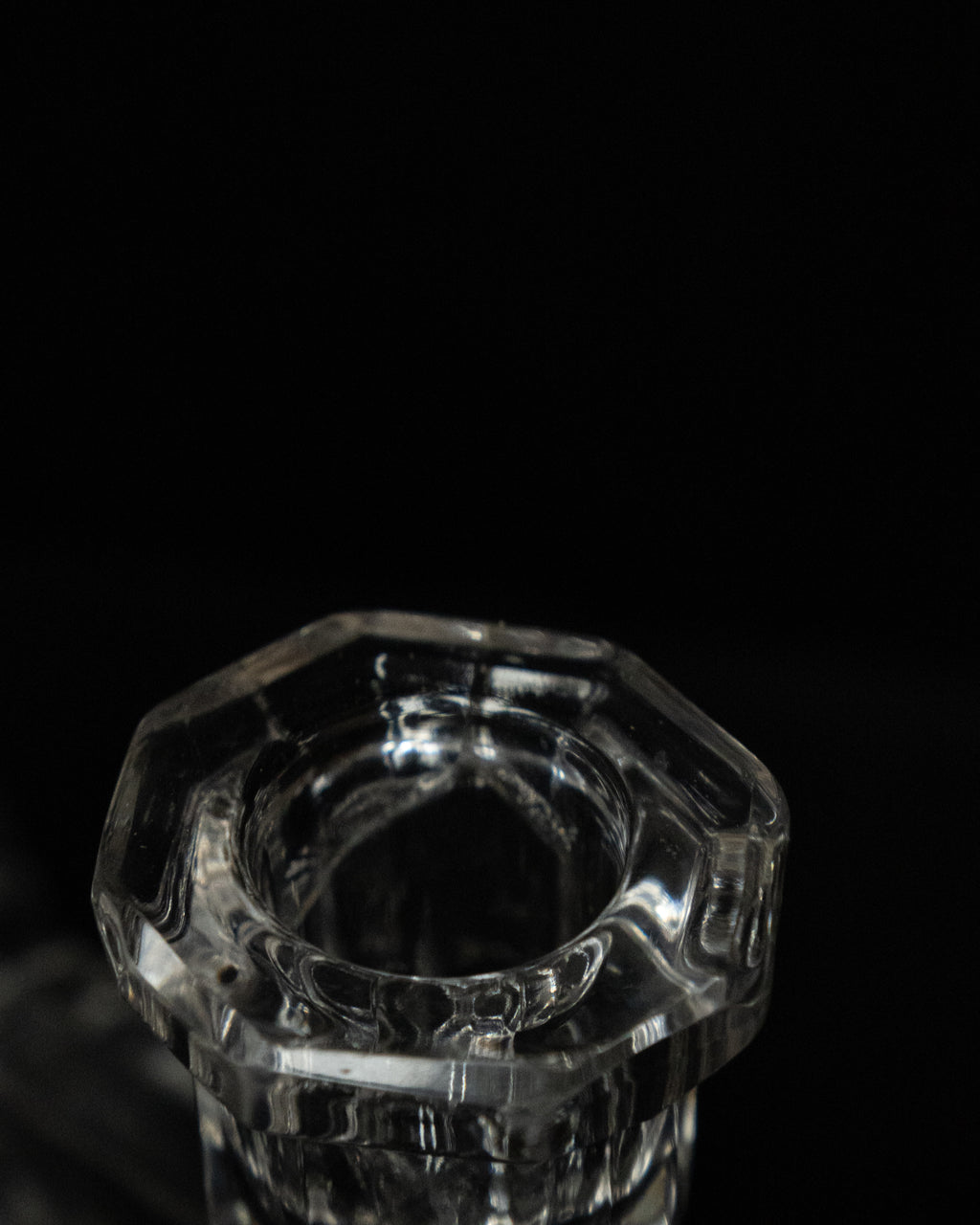 Art deco style crystal candelabra