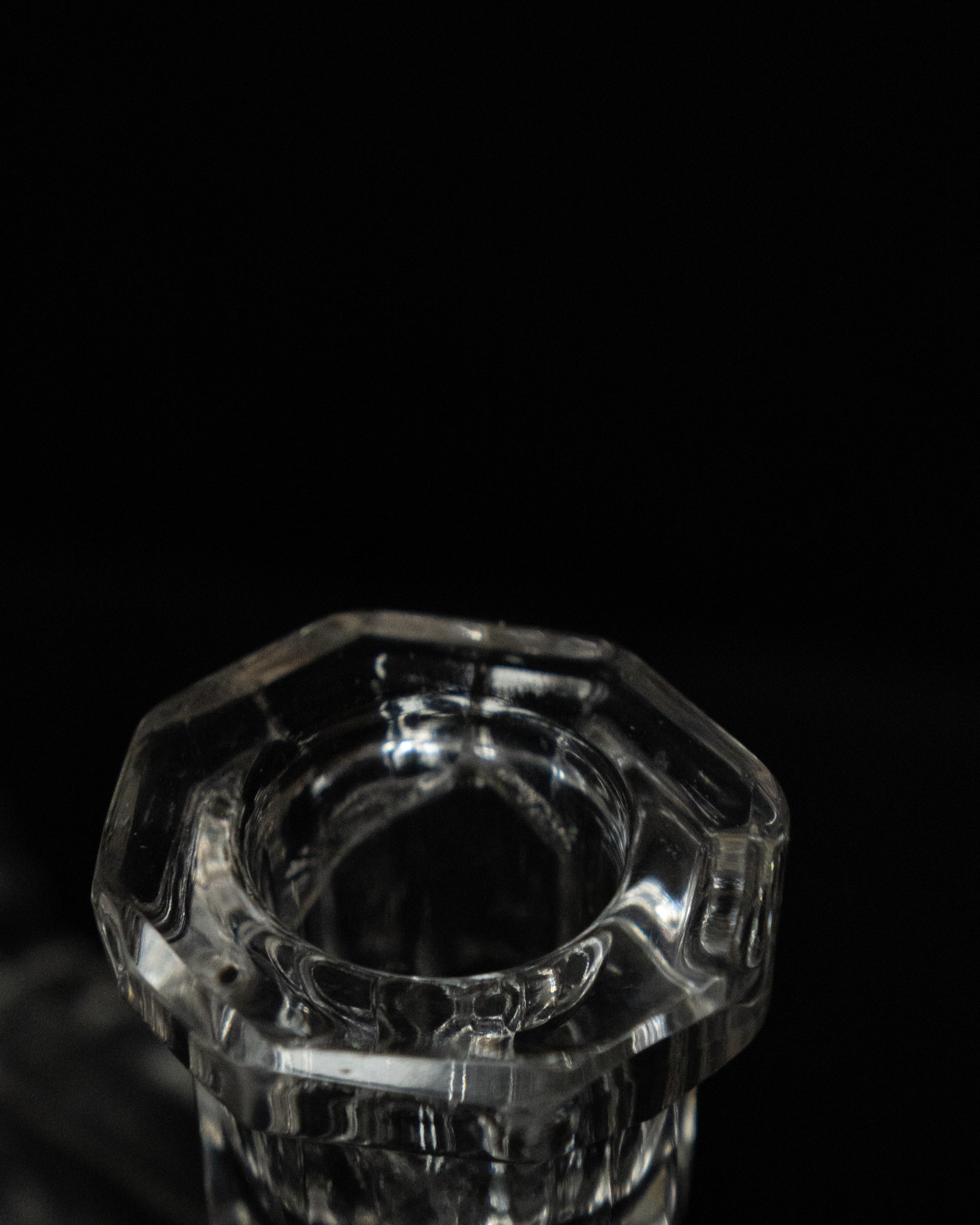 Art deco style crystal candelabra