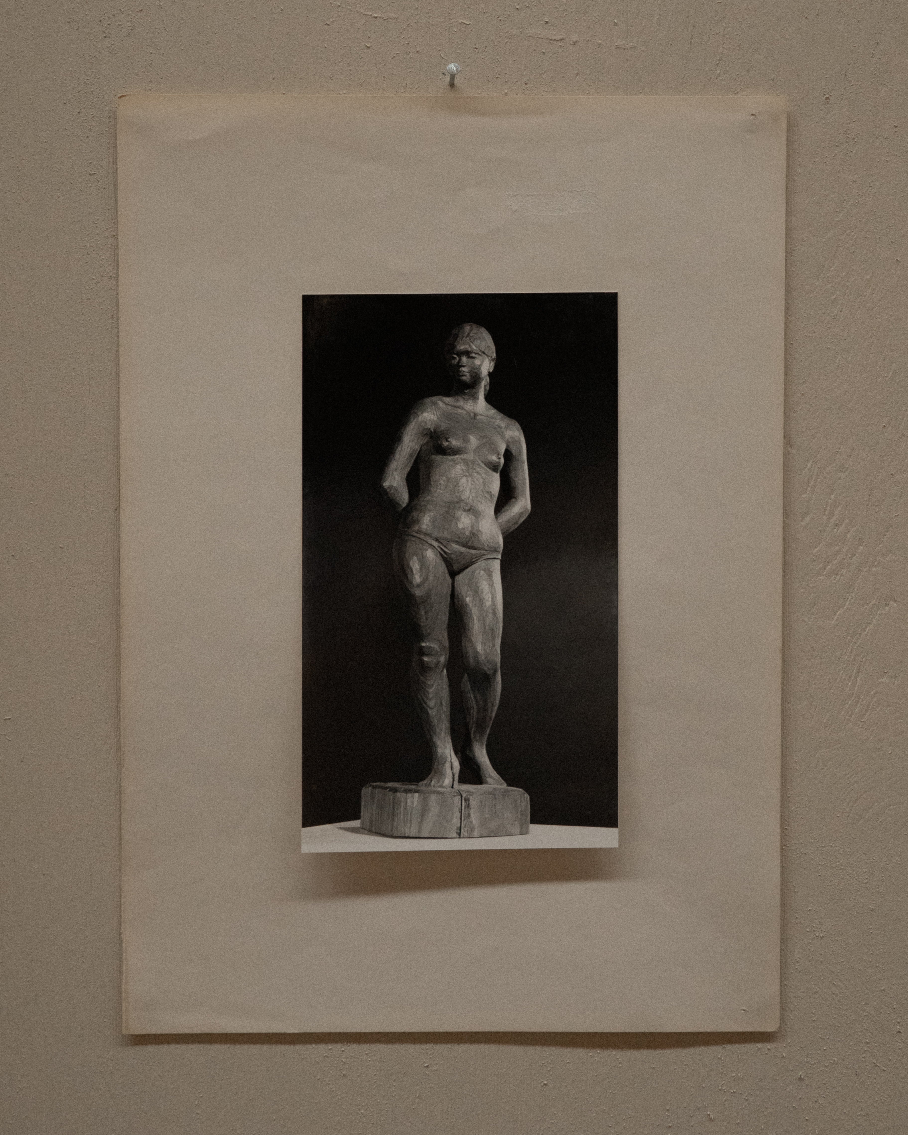 Photograph of carved wooden sculpture 16