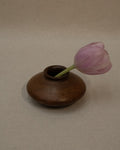 Small wooden bud vase
