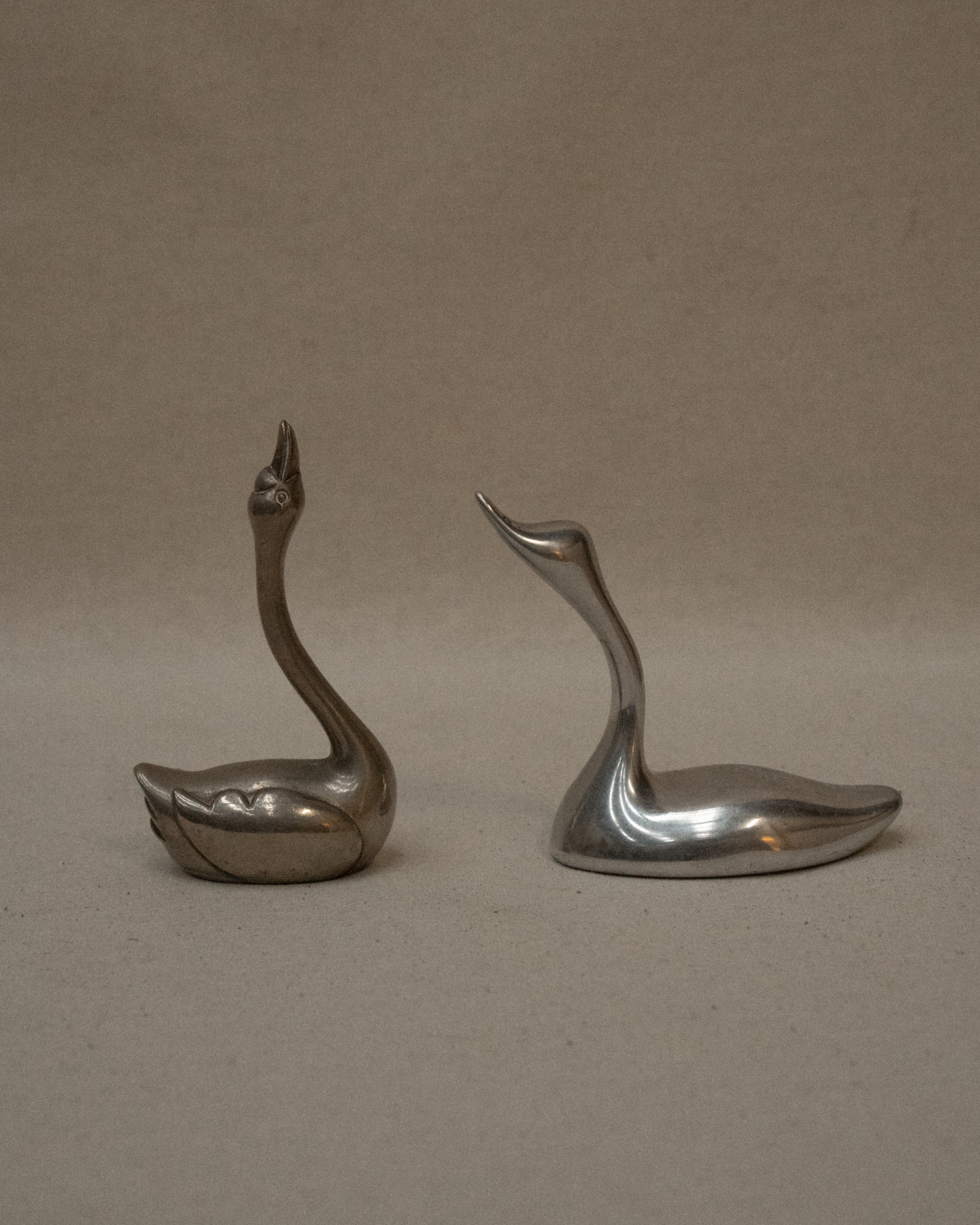 Metal swans