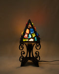 Rock glass lamp, 1950s, signed Peter Marsh B'Ham England