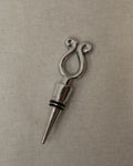 Metal wine stopper with spirals
