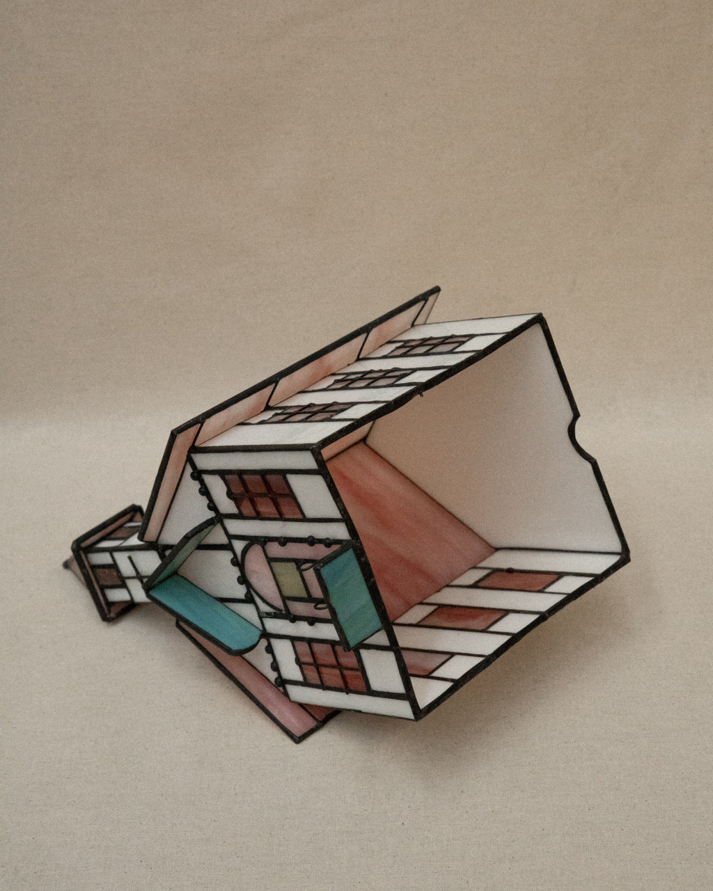 Leadlight house sculpture