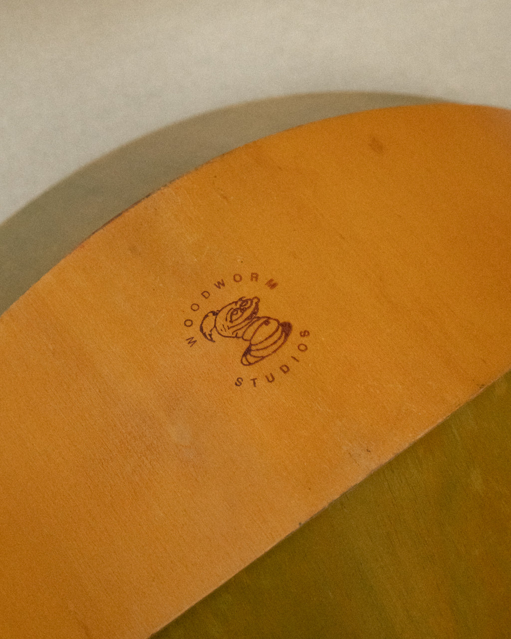 Green and yellow bowl by Woodworm Studios, Australia