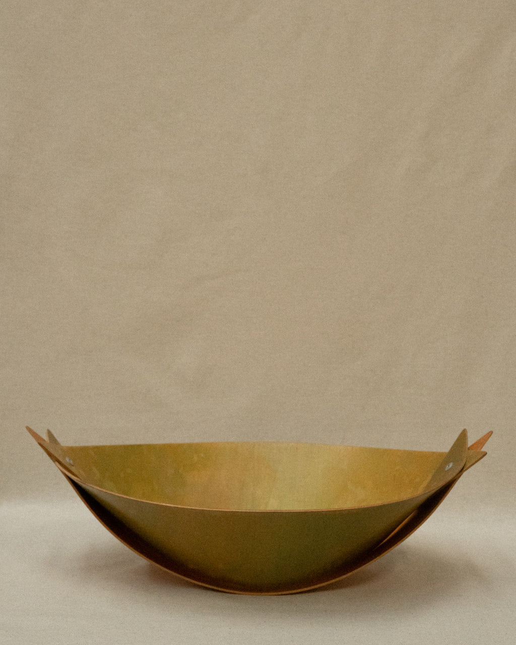 Green and yellow bowl by Woodworm Studios, Australia