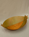 Green and yellow bowl by Woodworm Studios, Australia
