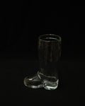 Glass boot vase