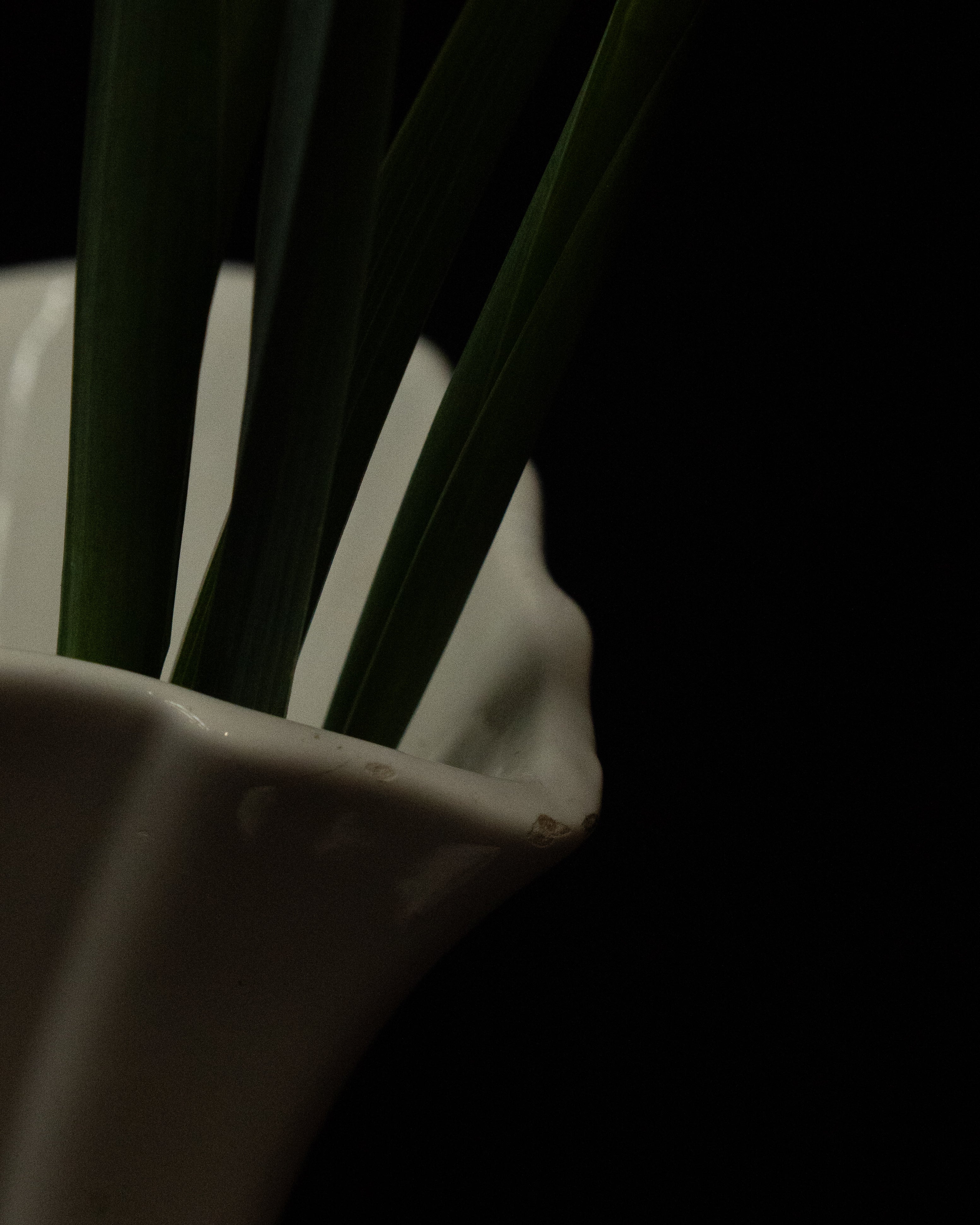 Art deco white ceramic vase