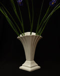 Art deco white ceramic vase