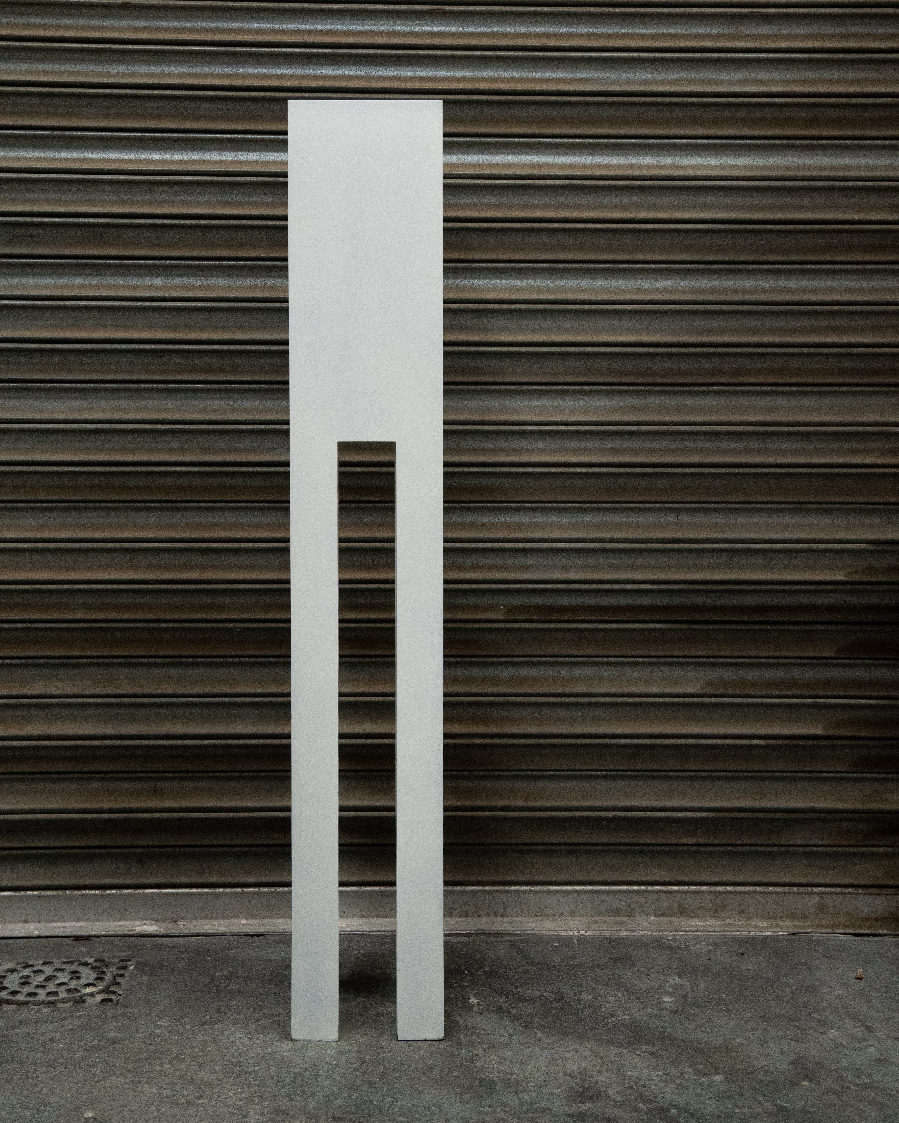 White painted wooden pedestal