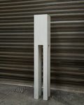 White painted wooden pedestal