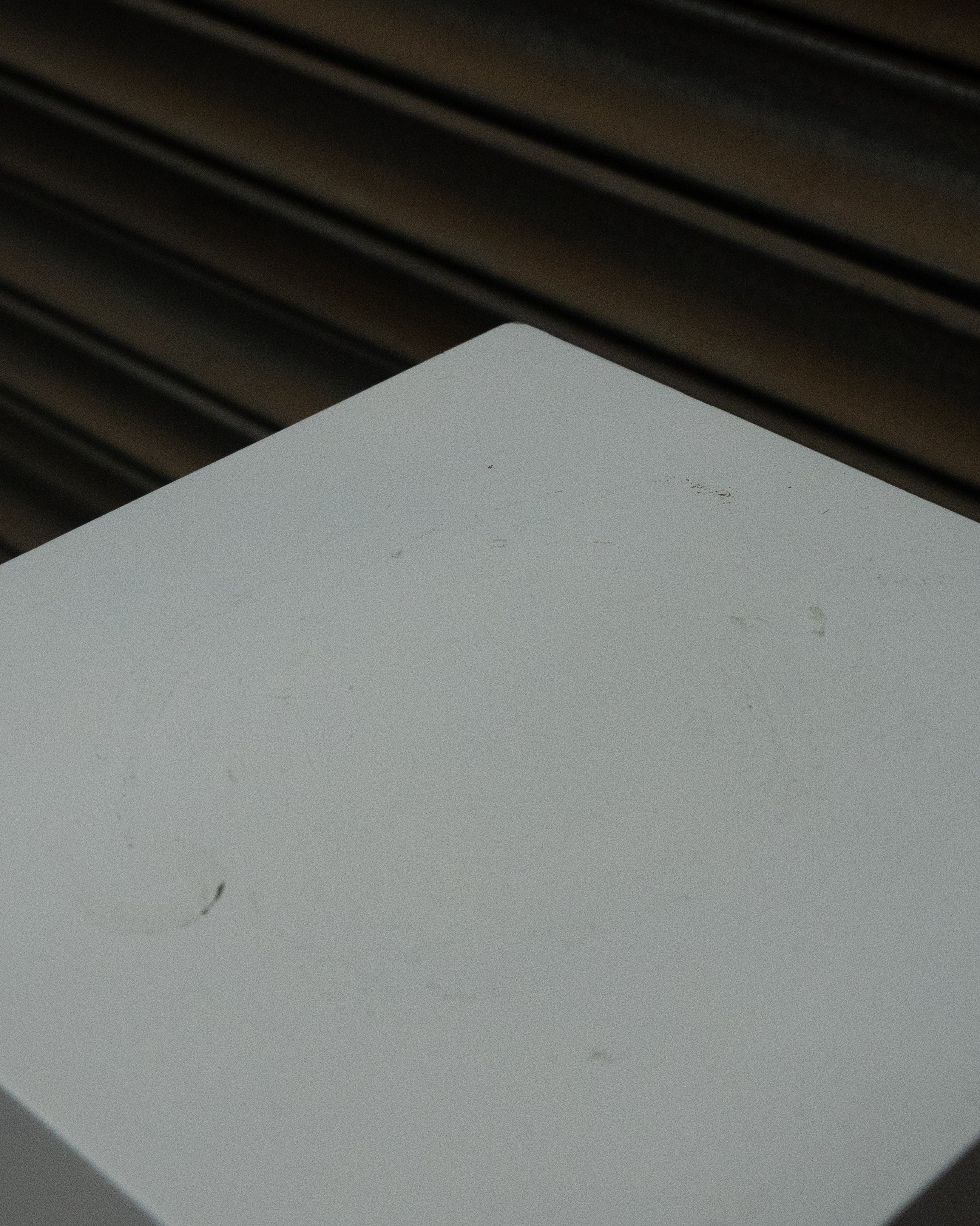 White painted wooden pedestal