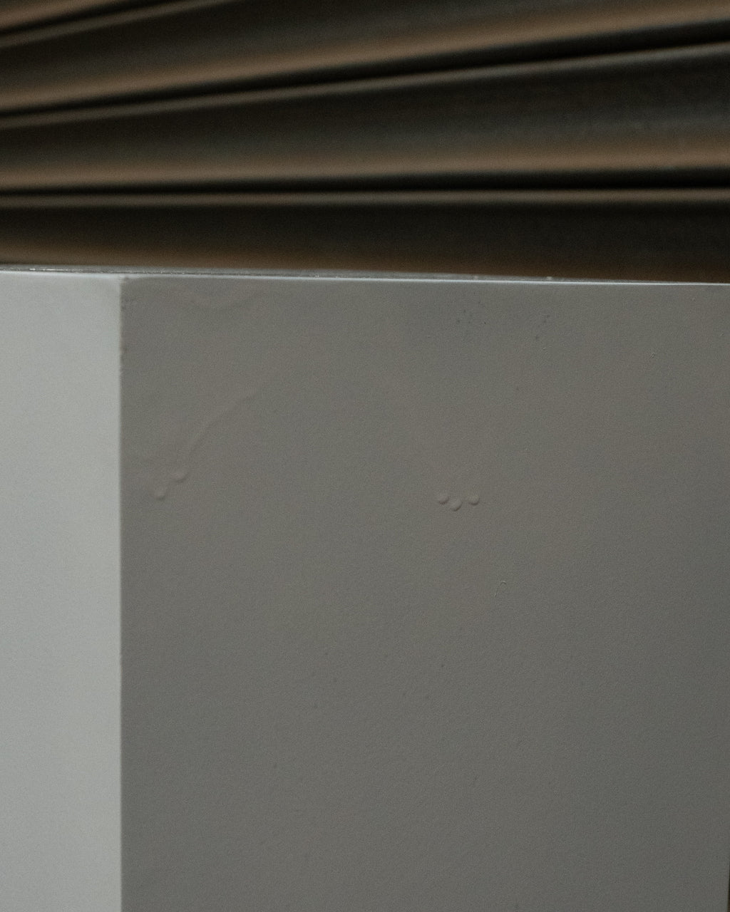 White painted wooden pedestal