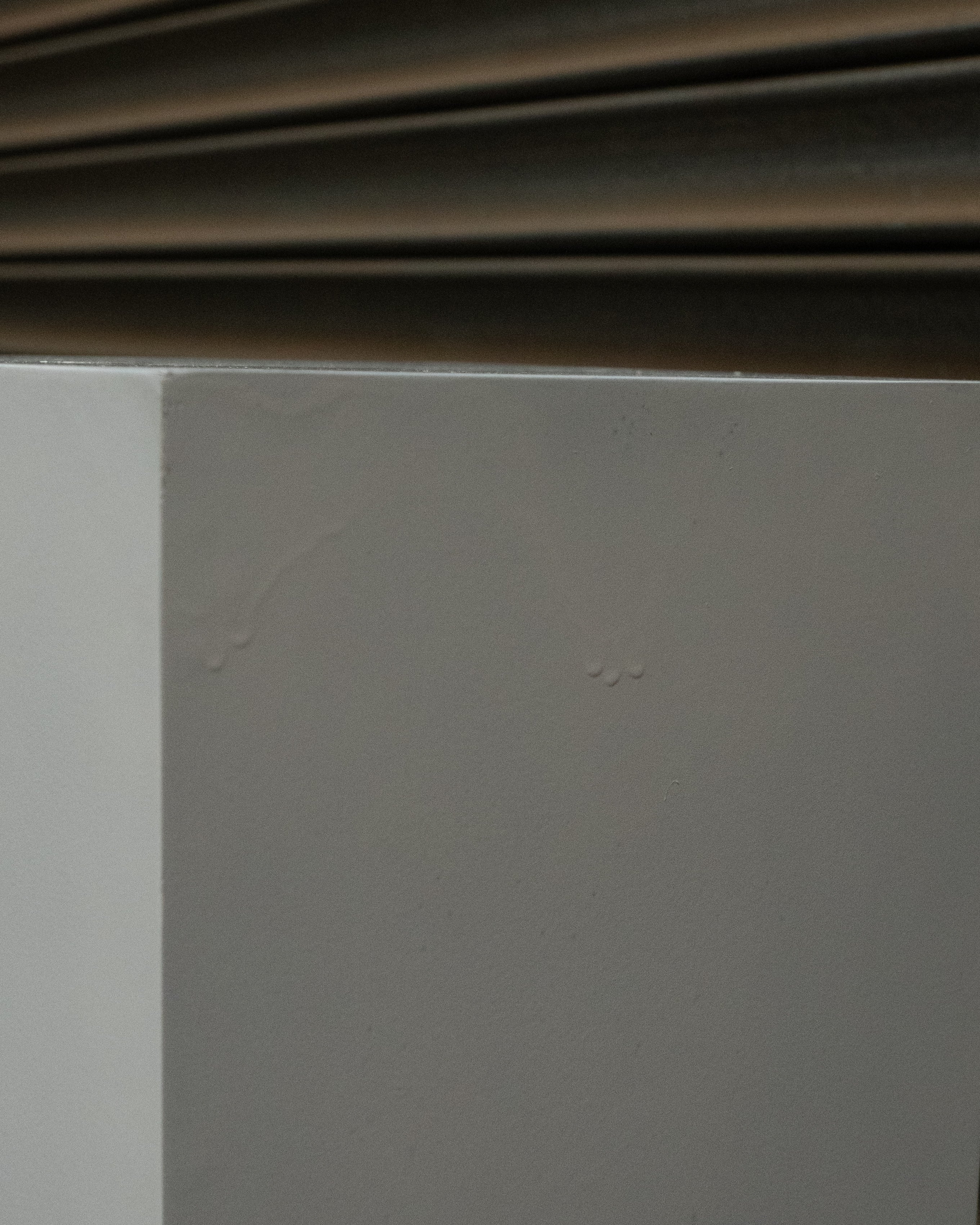 White painted wooden pedestal