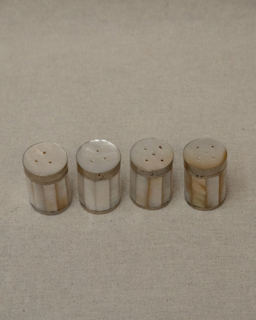Mother of pearl salt and pepper shakers