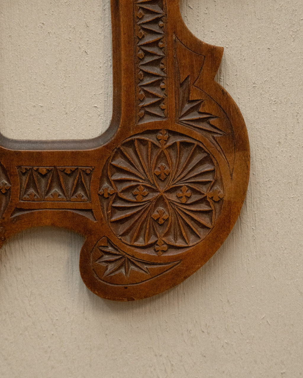 Chip carve wooden picture frame