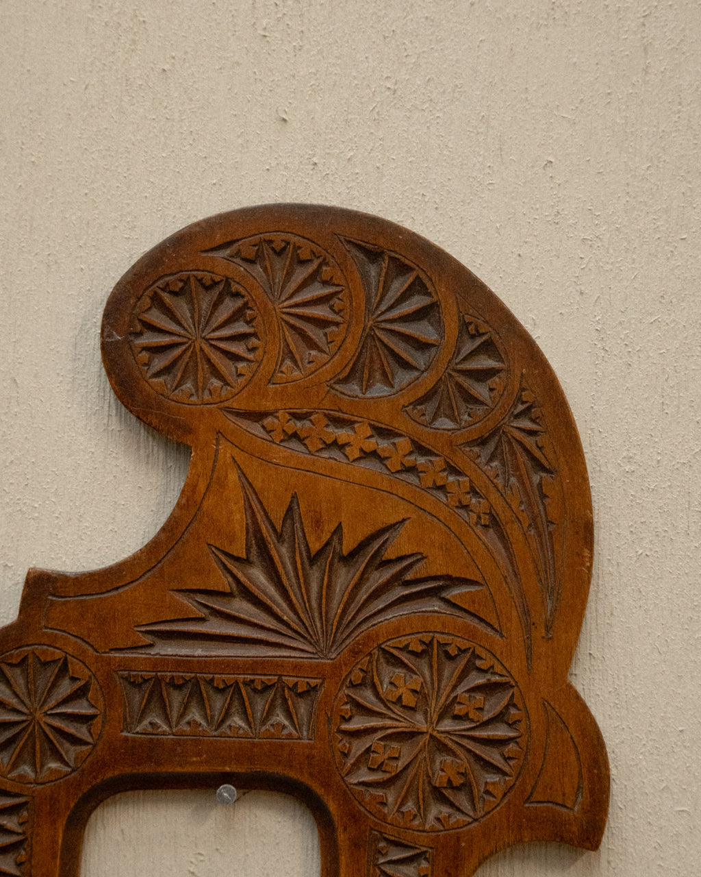 Chip carve wooden picture frame