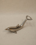 Silver plated dolphin 2 in 1 bottle opener