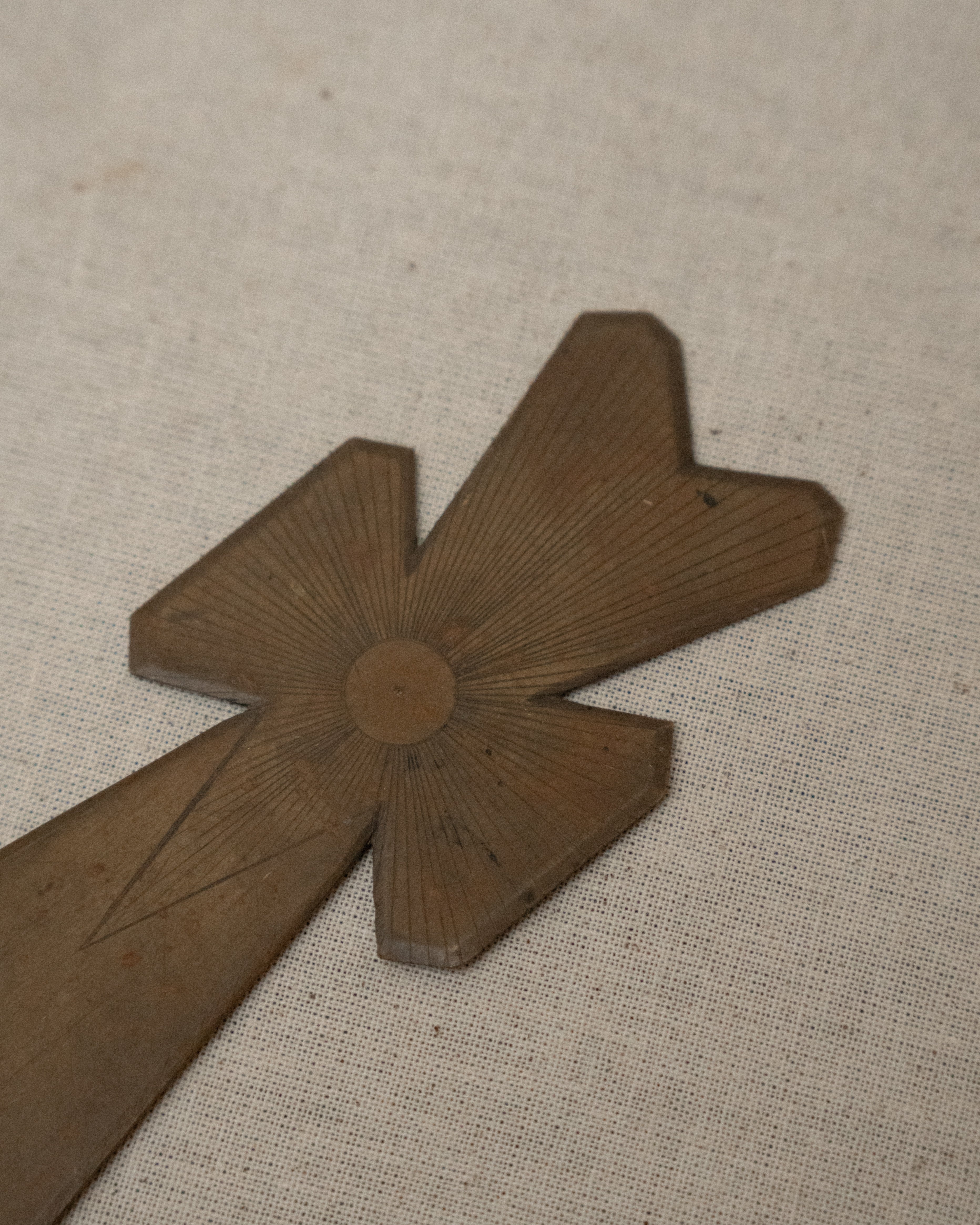 Brass letter opener with detailing