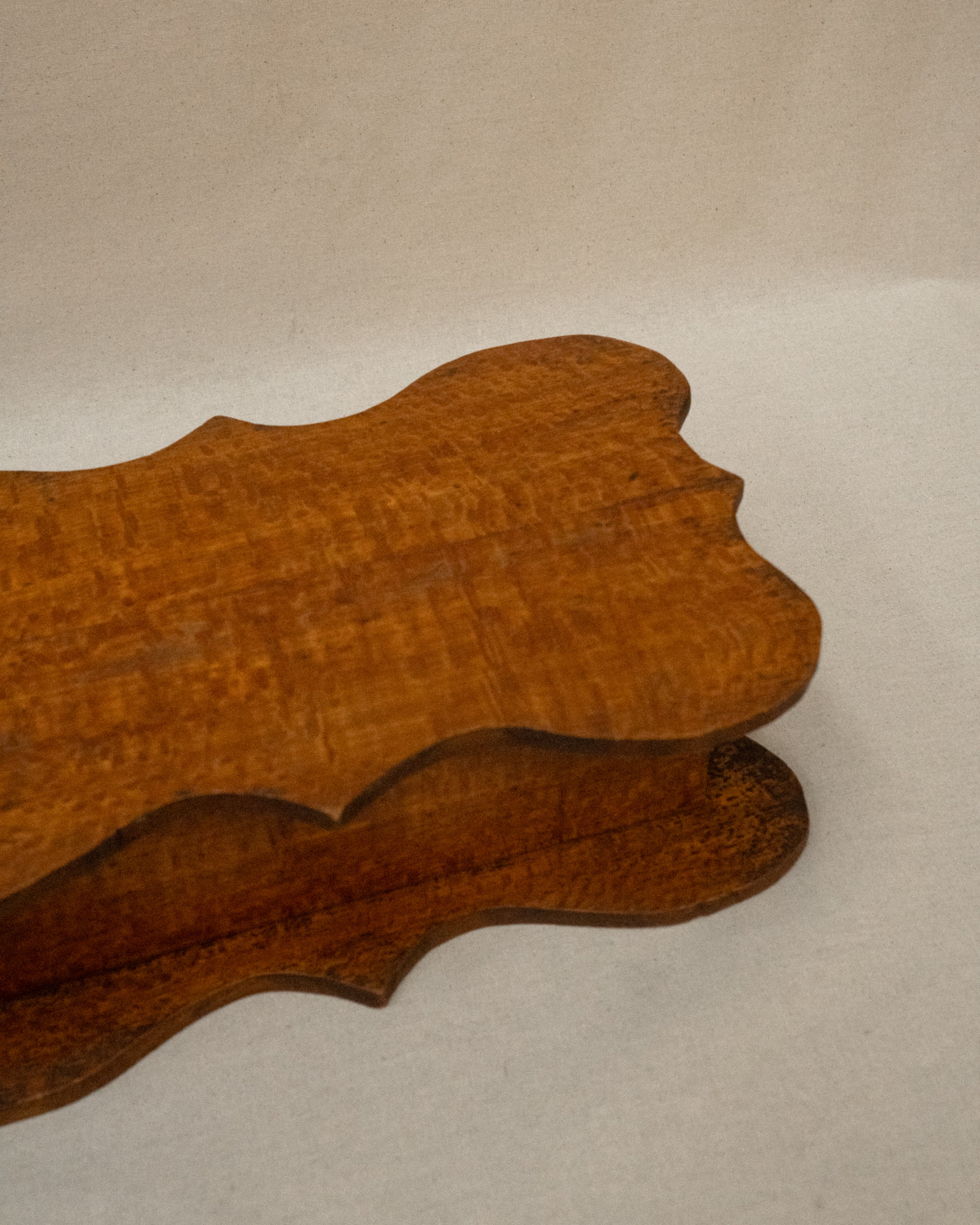 Silky oak wooden arts and crafts box with lid