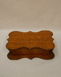 Silky oak wooden arts and crafts box with lid