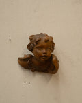 Carved wooden angel wall hanging