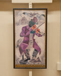 Marc Chagall Gugenheim Museum framed poster of the "Green Violinist"