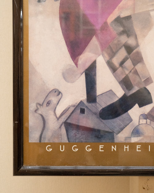 Marc Chagall Gugenheim Museum framed poster of the "Green Violinist"