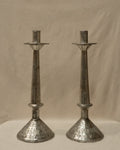 Mexican folk art punched tin candle holders