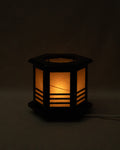 Chinese dimmable black wooden paper lamp
