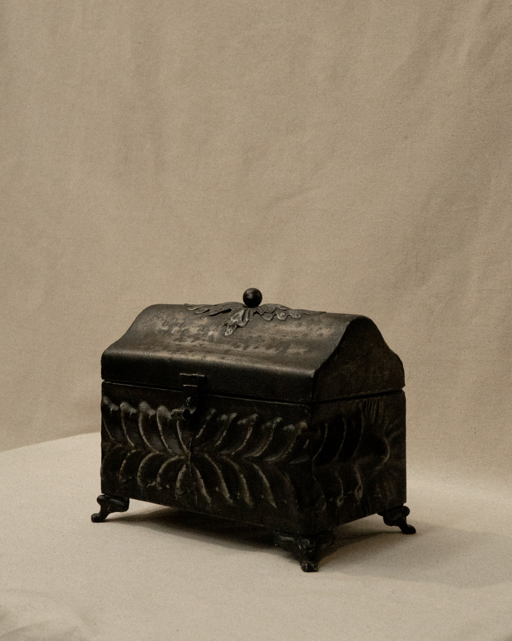 Gothic style metal chest