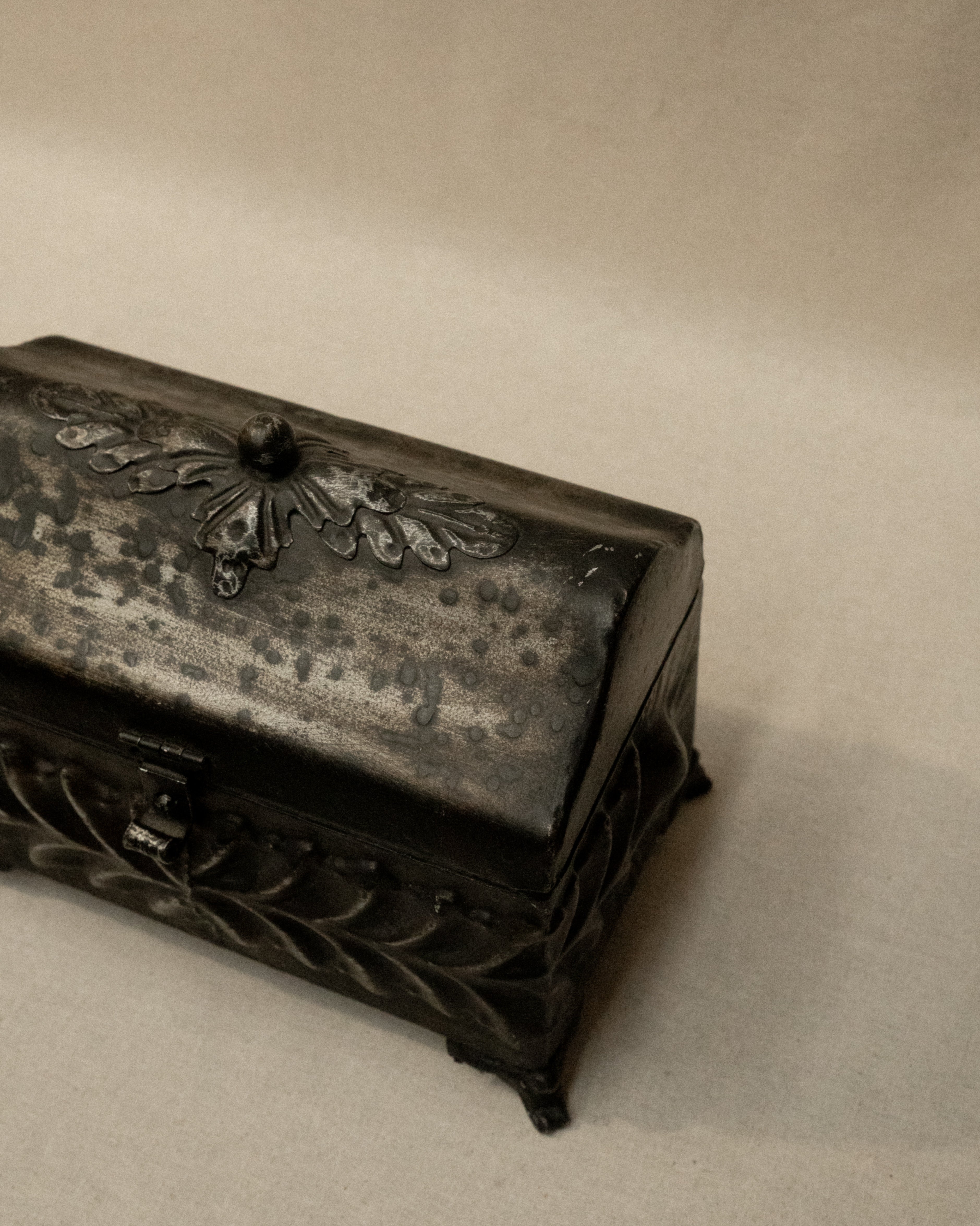 Gothic style metal chest