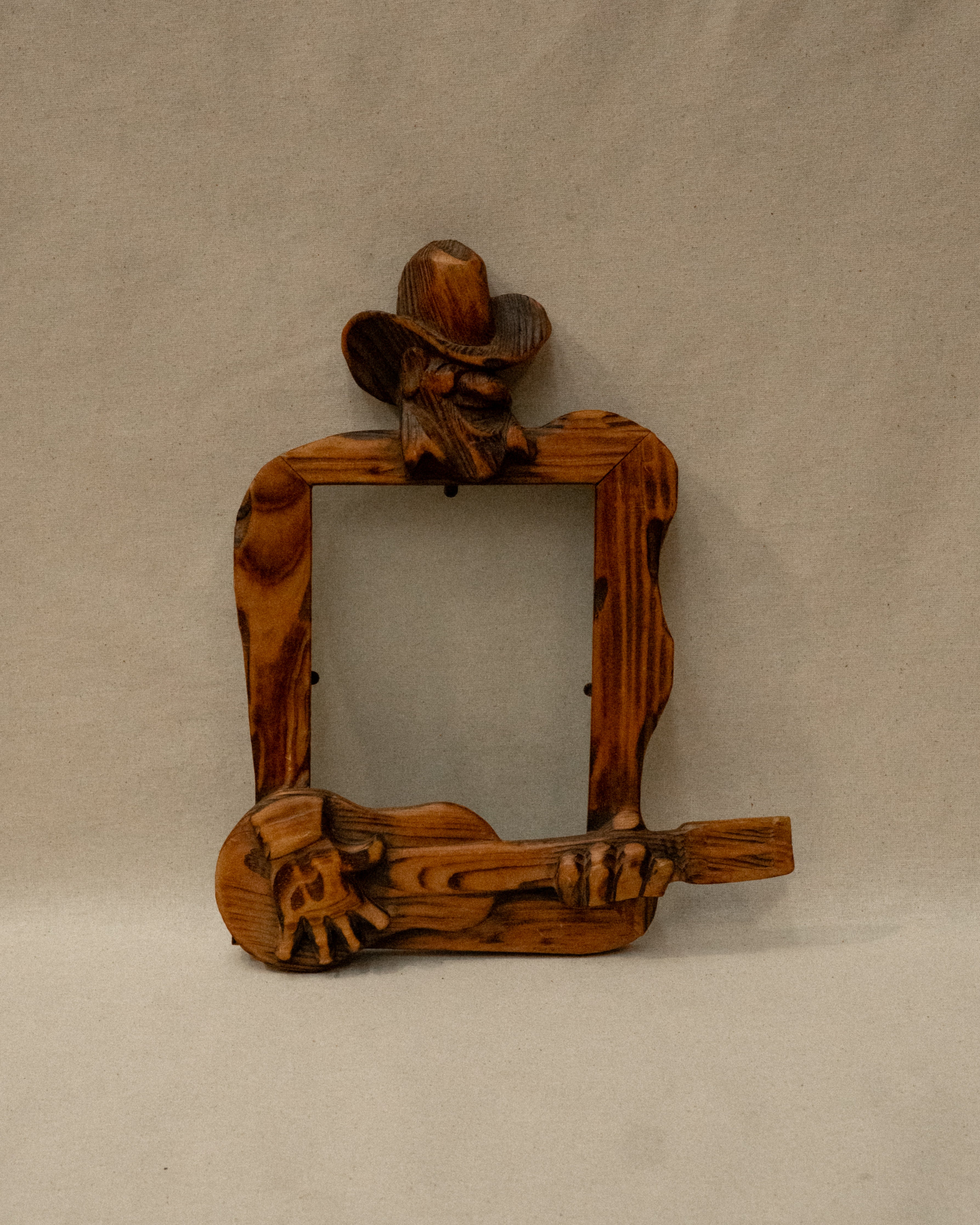 Cowboy wooden picture frame
