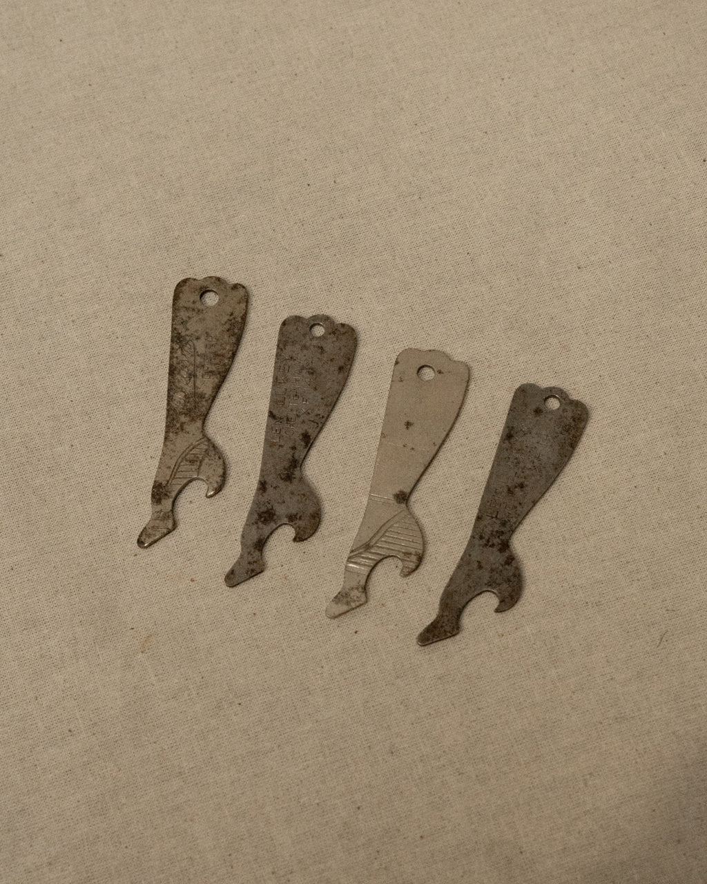 1950s metal leg and heel bottle opener