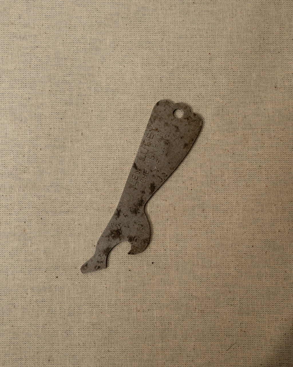 1950s metal leg and heel bottle opener