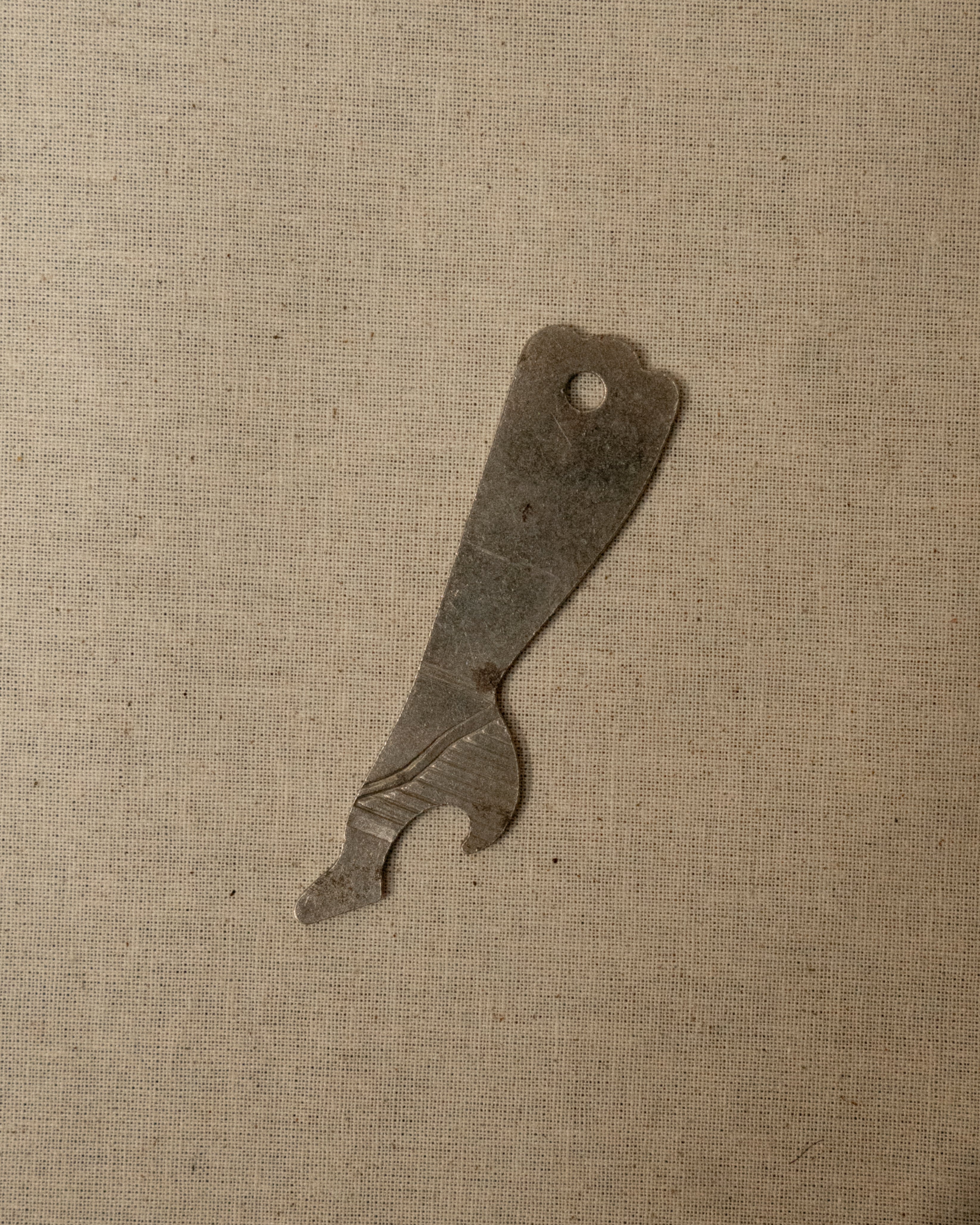 1950s metal leg and heel bottle opener